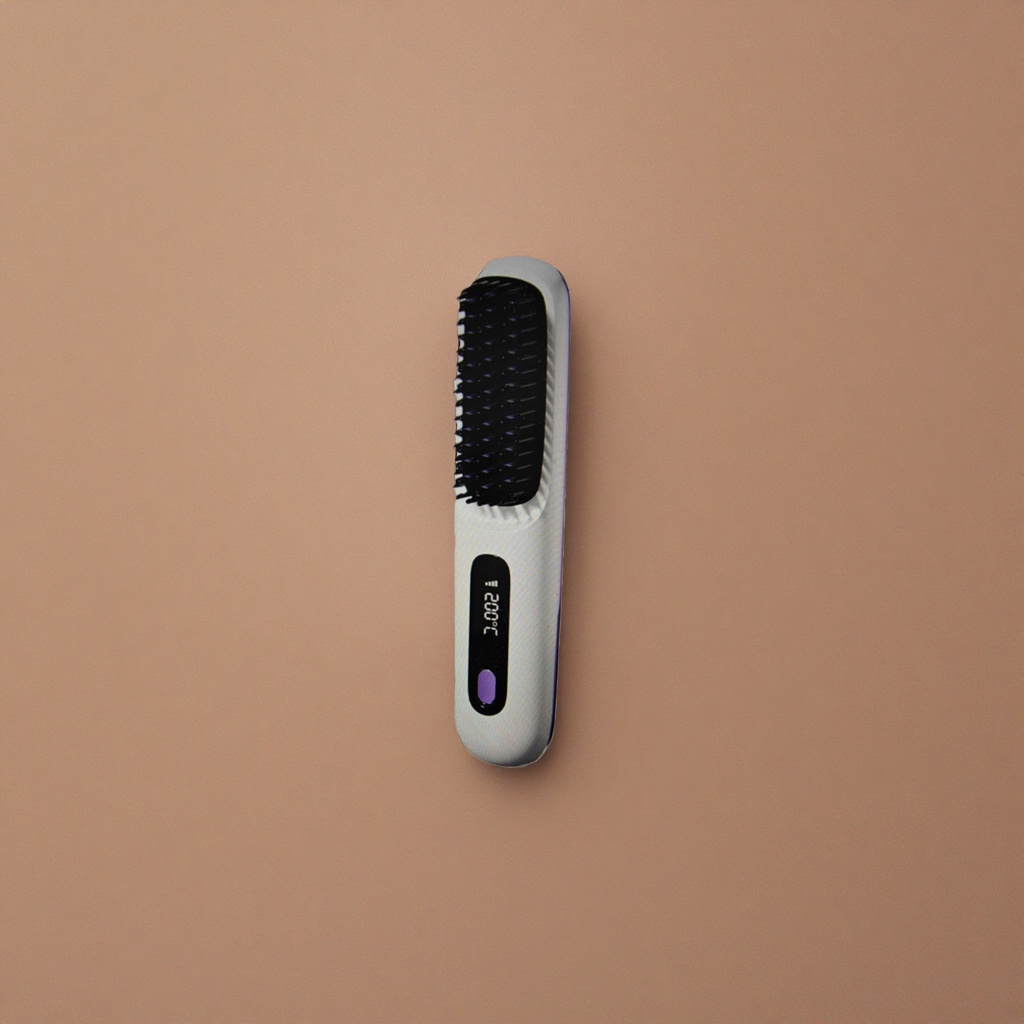 Electric comb, smart massage comb, anti-static fluffy comb, multi-speed adjustment, portable and rechargeable details Picture