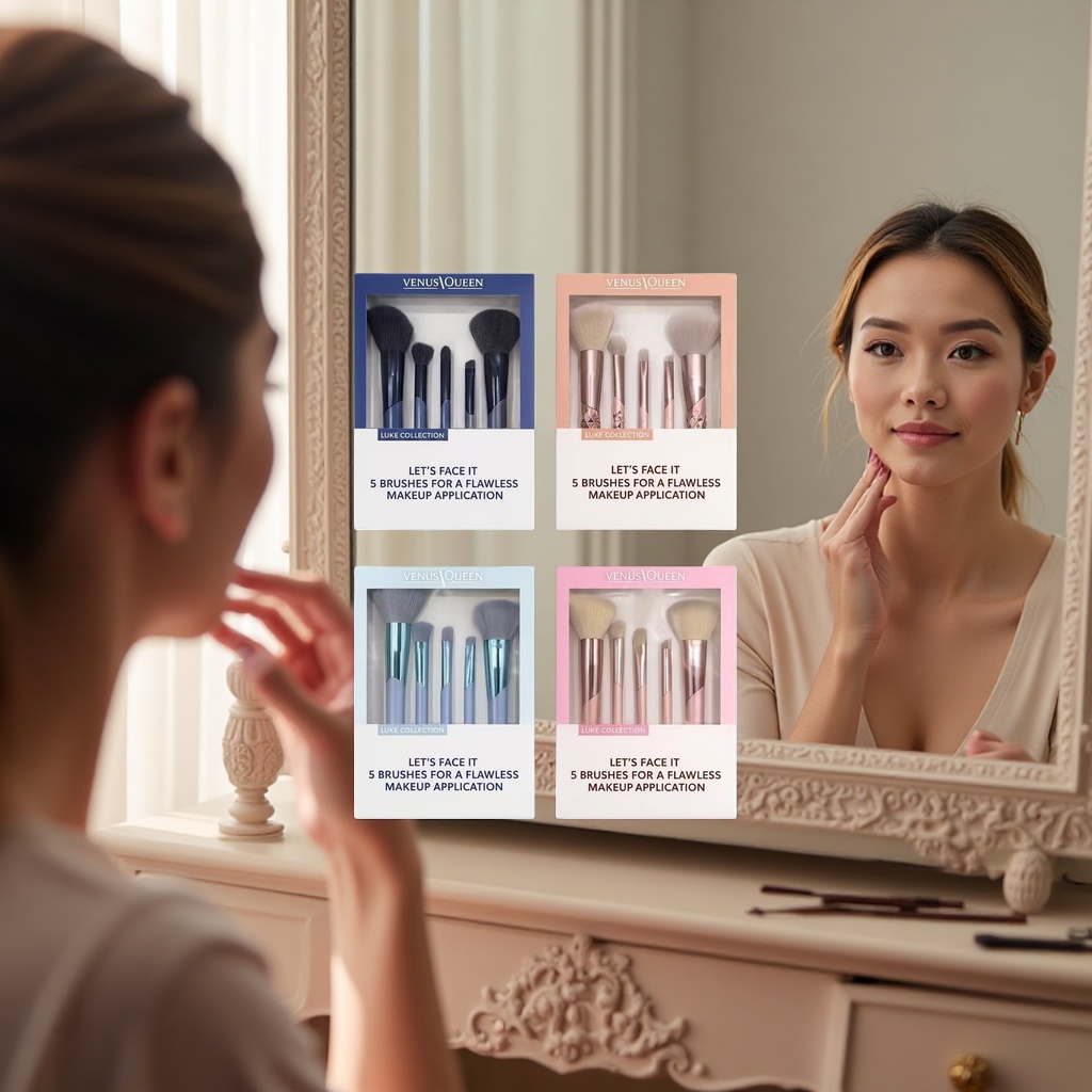 Venus Queen Luke Collection 5 Makeup Brush Sets Professional makeup brushes details Picture