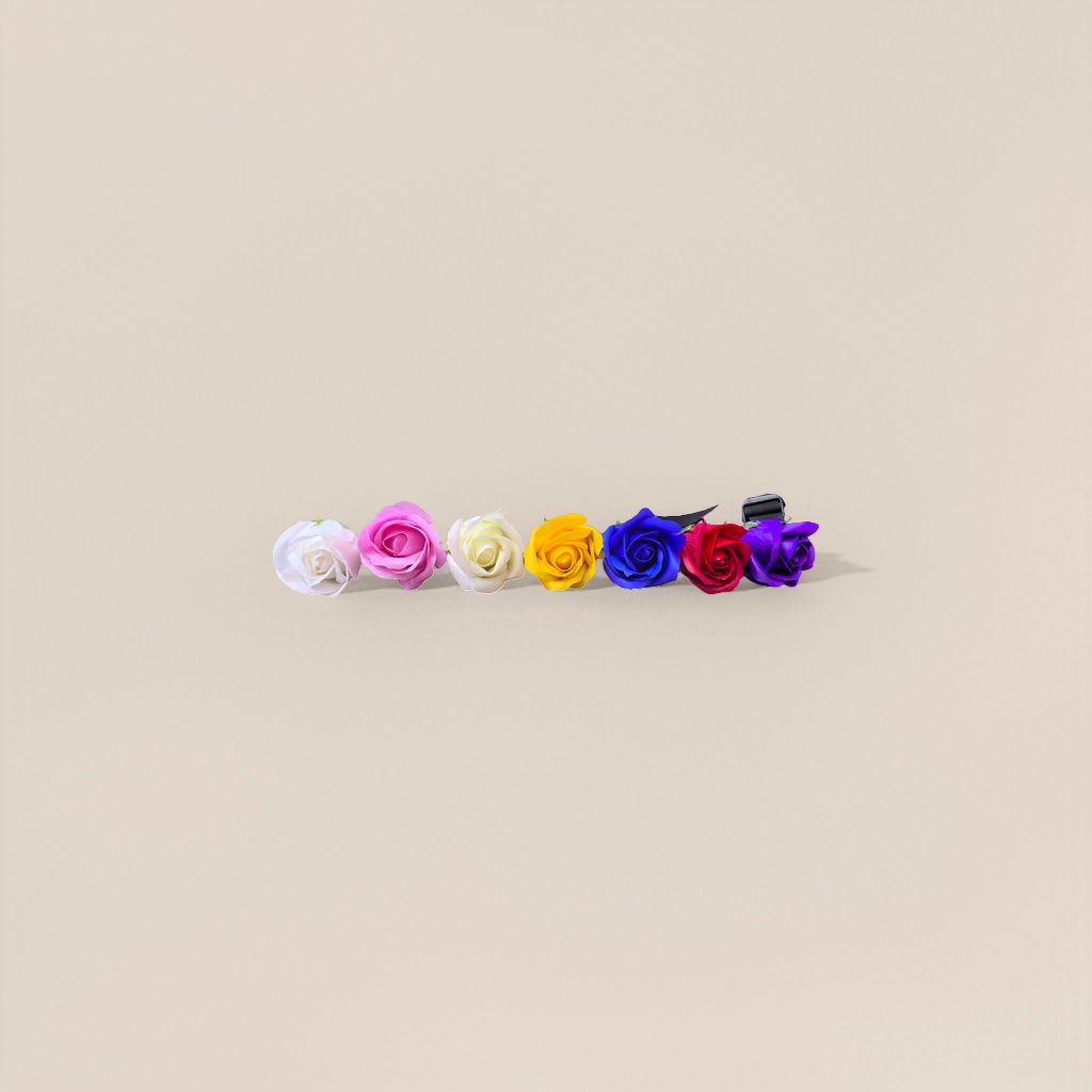 彩色玫瑰花 玫瑰花 永生花艺装饰花束送礼用产品图