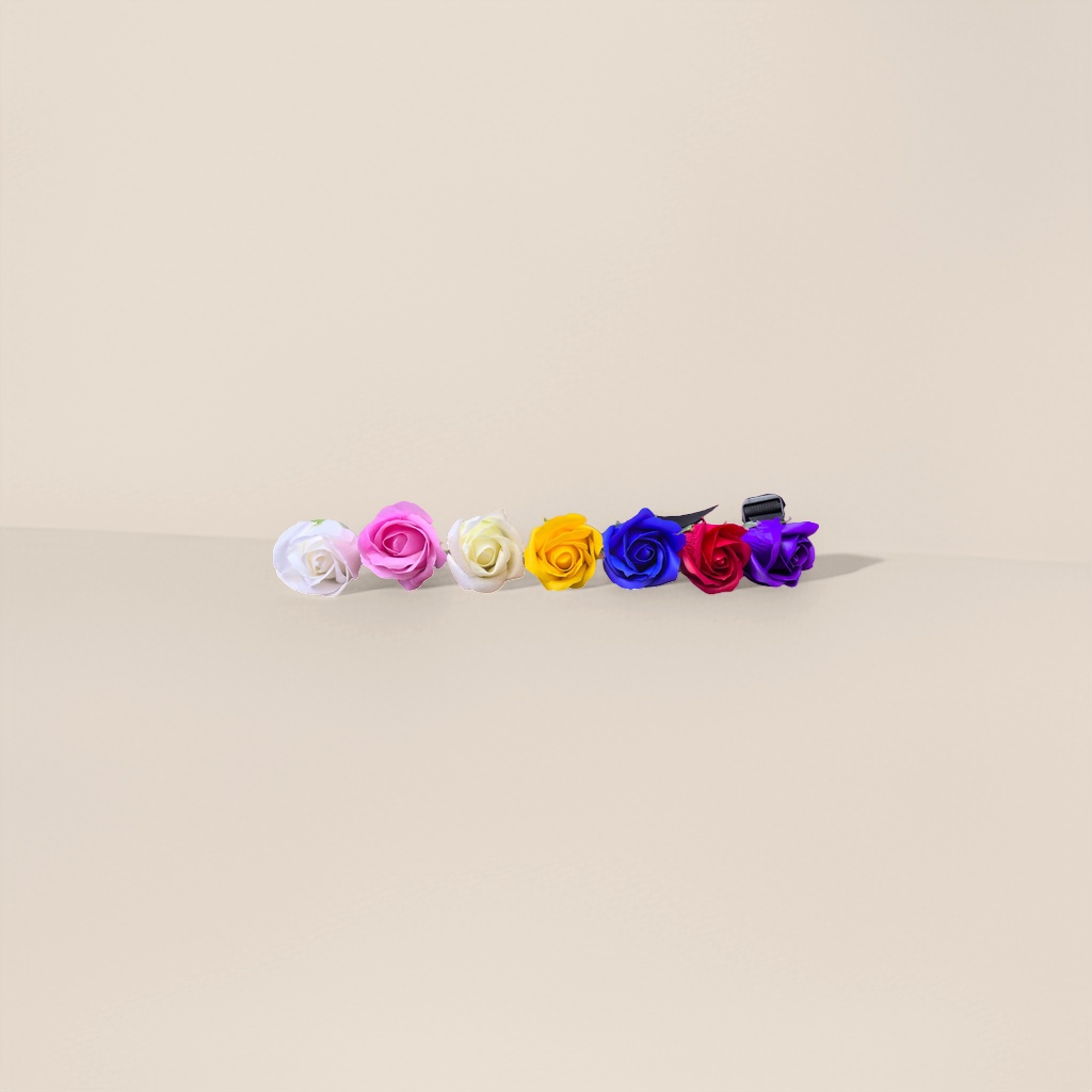 彩色玫瑰花 玫瑰花 永生花艺装饰花束送礼用细节图