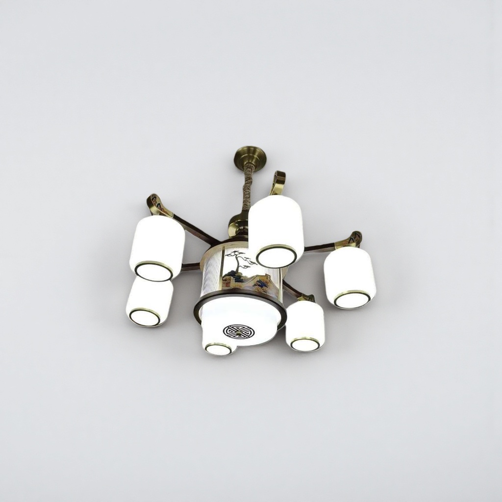 Chinese-style chandeliers for living rooms, dining rooms and bedrooms, Nordic simple modern style copper chandeliers Application Scenario