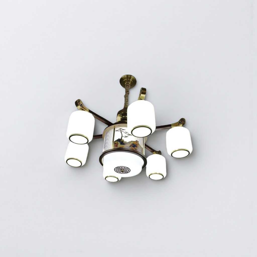 Chinese-style chandeliers for living rooms, dining rooms and bedrooms, Nordic simple modern style copper chandeliers Chinese-style chandeliers for living rooms, dining rooms and bedrooms, Nordic simple modern style copper chandeliers