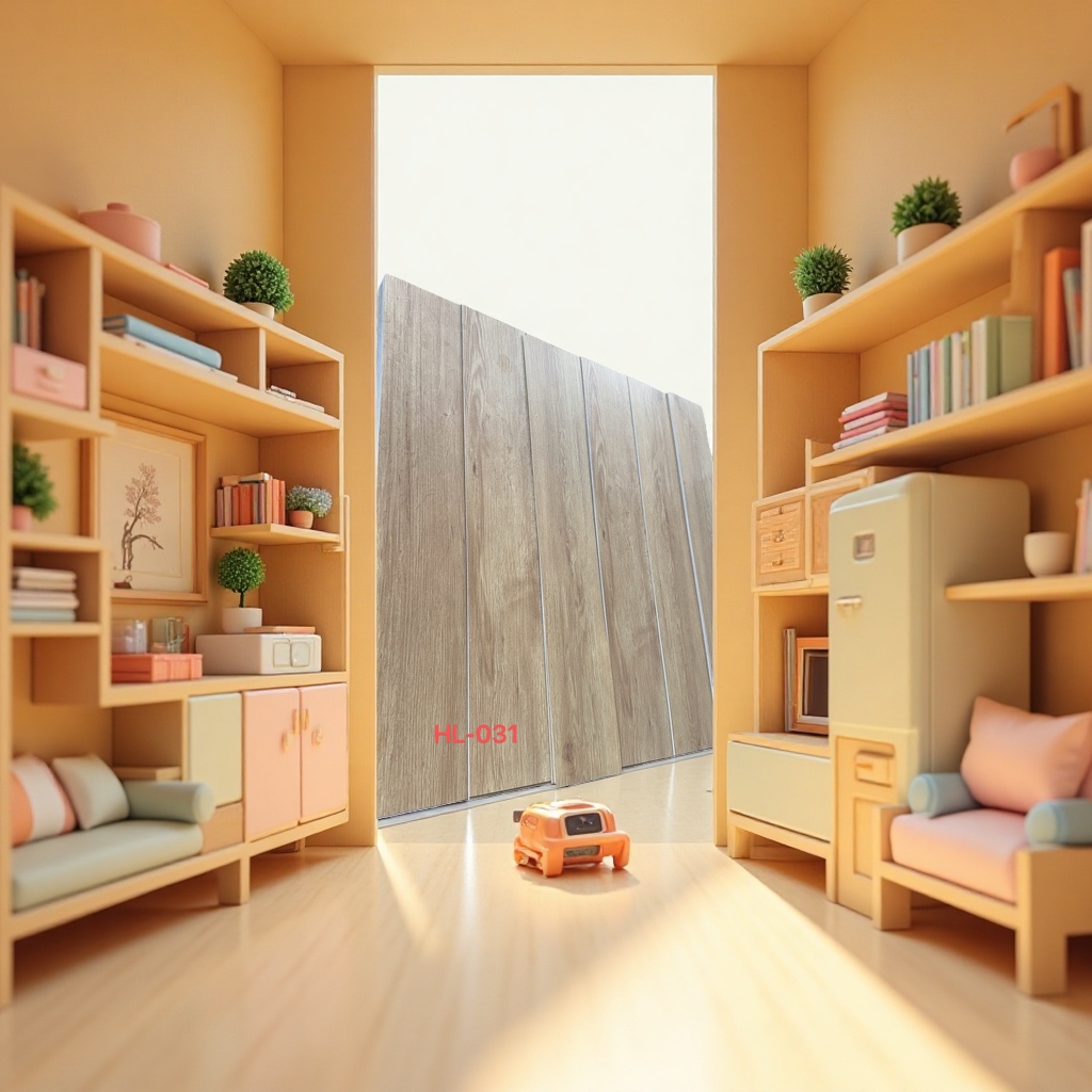HL-031 wood grain board surface paint-free ecological board, E1 grade environmental protection board for furniture decoration Specification image
