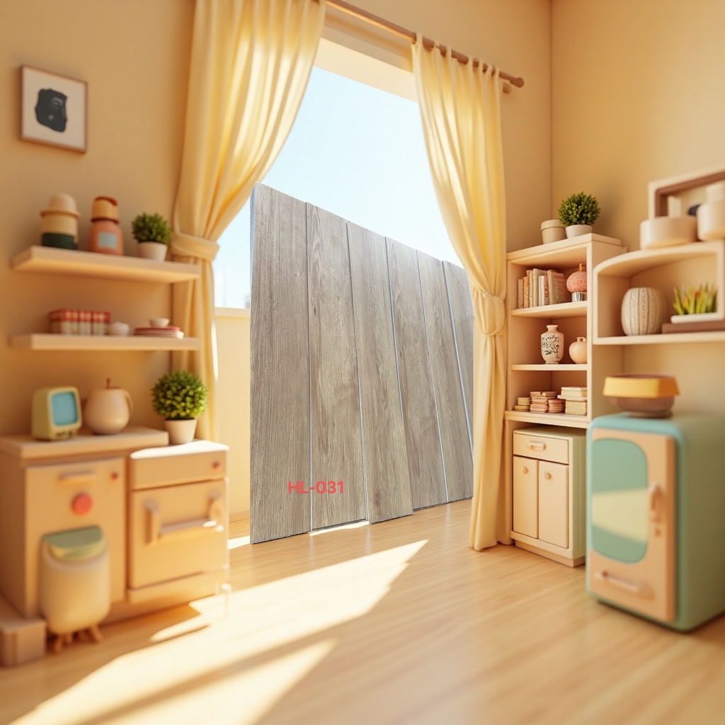 HL-031 wood grain board surface paint-free ecological board, E1 grade environmental protection board for furniture decoration Application Scenario