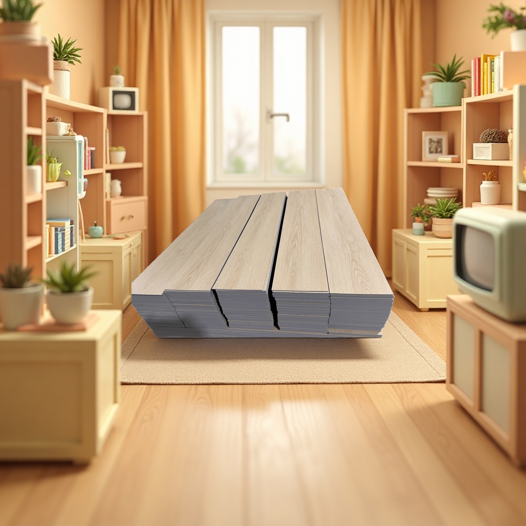 HL-031 wood grain board surface paint-free ecological board, E1 grade environmental protection board for furniture decoration details Picture