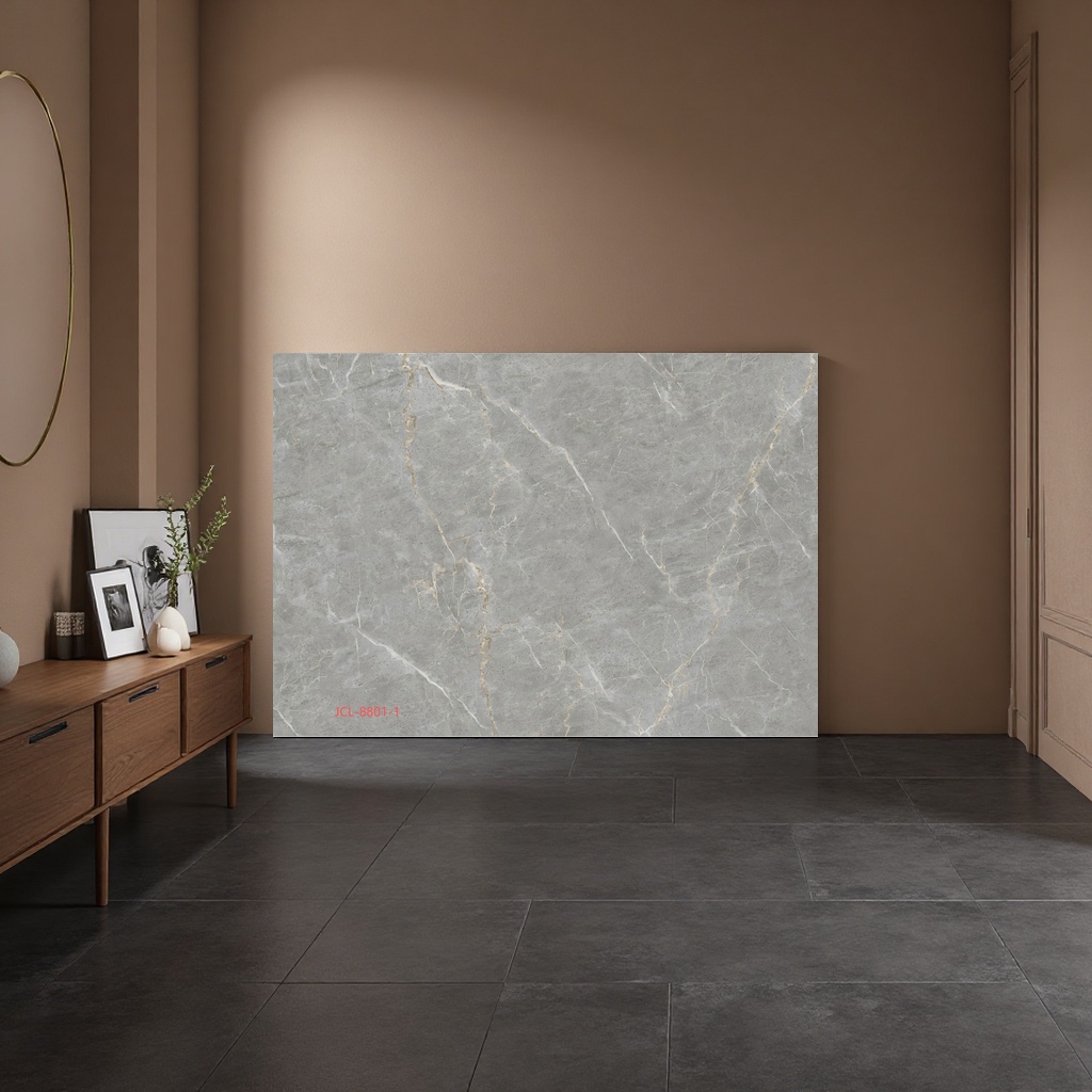 Grey marble-textured tiles, glazed tiles imitating natural stone, home decoration floor tiles and wall tiles Specification image