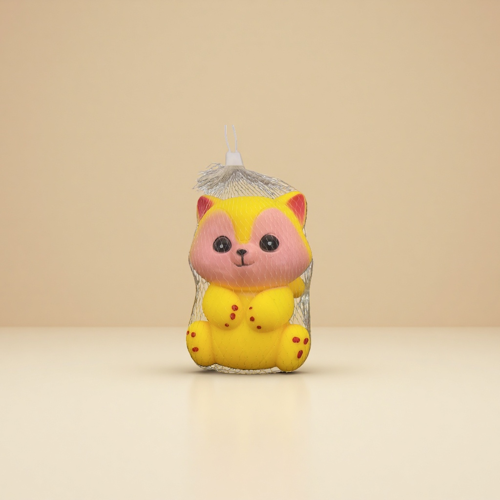 黄色猫咪造型玩具 毛绒可爱摆件家居装饰萌宠礼品
