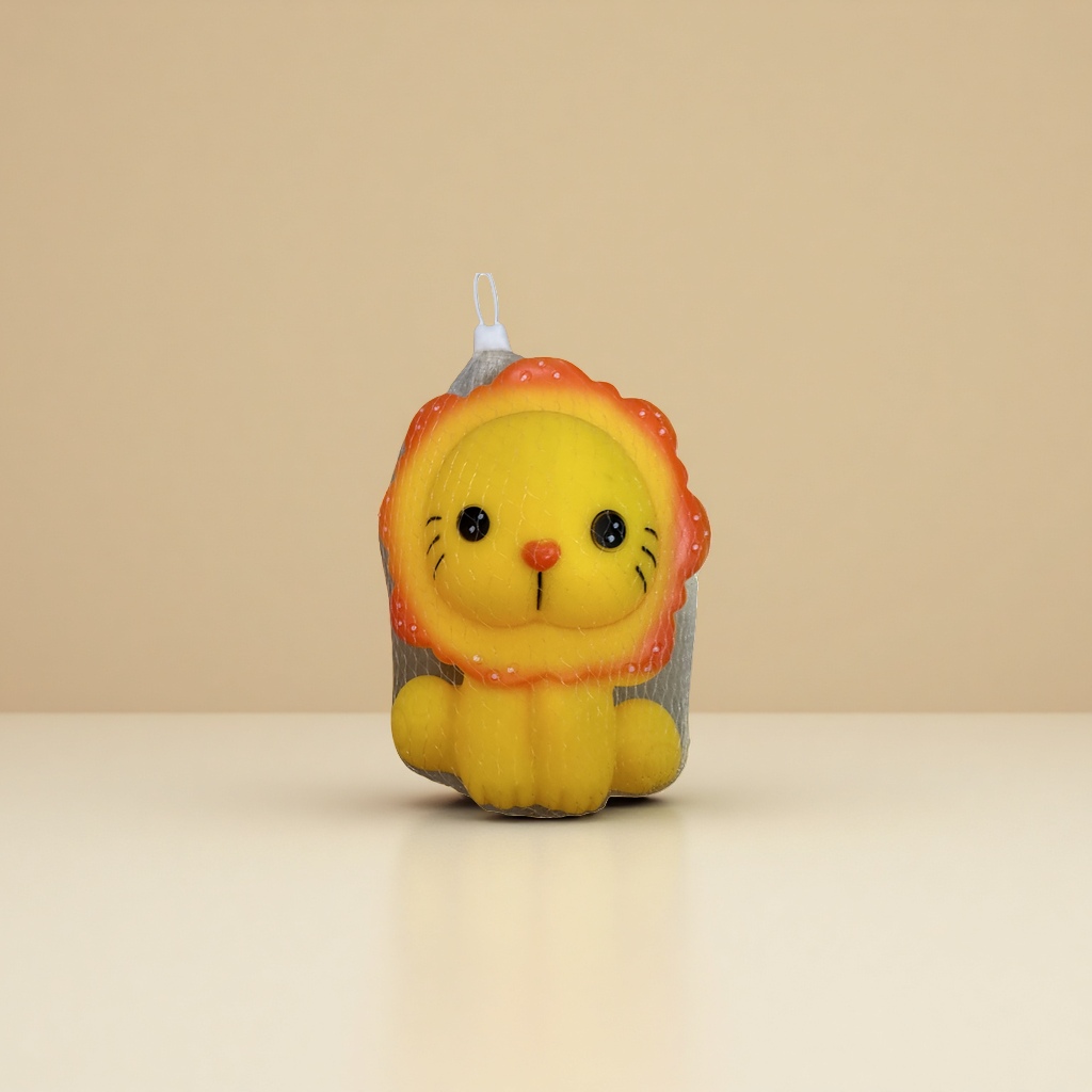 The yellow fish-shaped children's educational toy is safe, non-toxic, flexible and resistant to biting