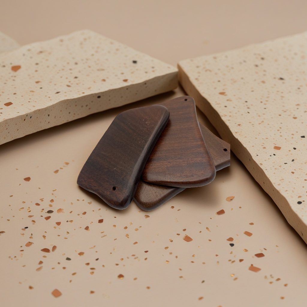 Natural golden thread sandalwood comb, sandalwood massage comb, gua sha board, scalp care comb Specification image