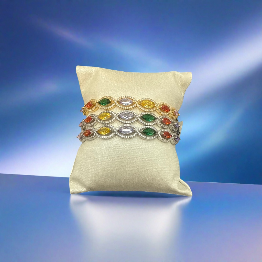 Color gemas pulsera mujer piedra natural pulsera con cuentas accesorios de moda simples details Picture