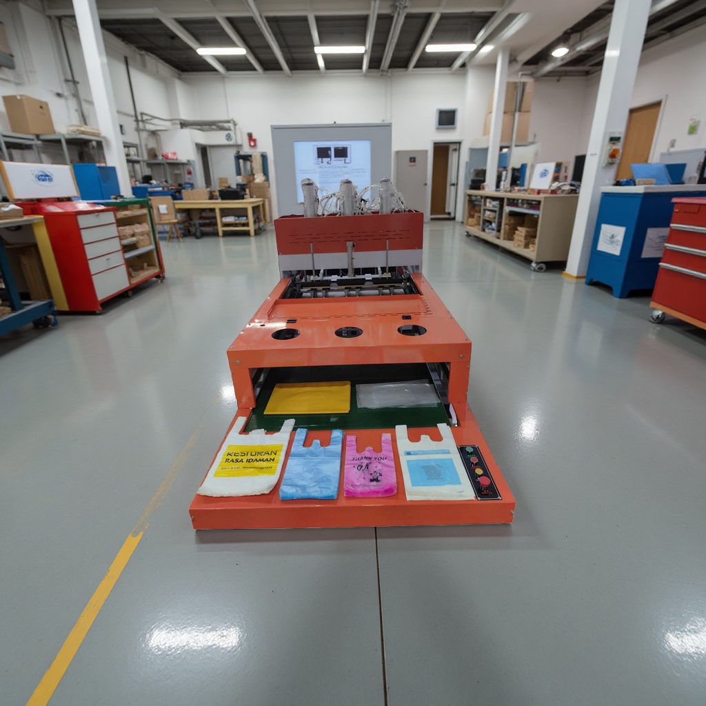 The fully automatic heat-sealing bag-making machine for plastic bags is 300mm wide, high-speed and stable details Picture