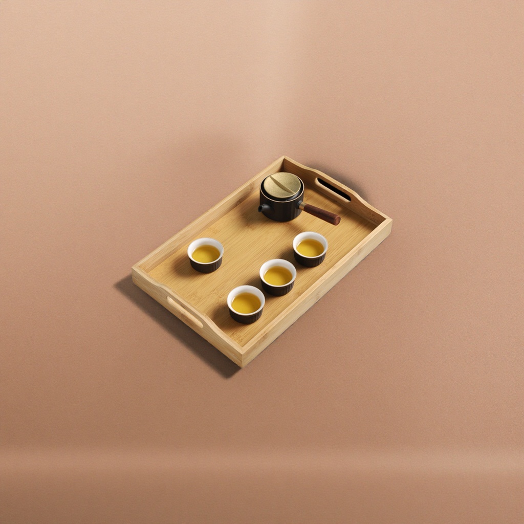 Solid wood tea tray and tea set, including tea tray, tea tray and purple clay accessories, for simple Chinese tea ceremony