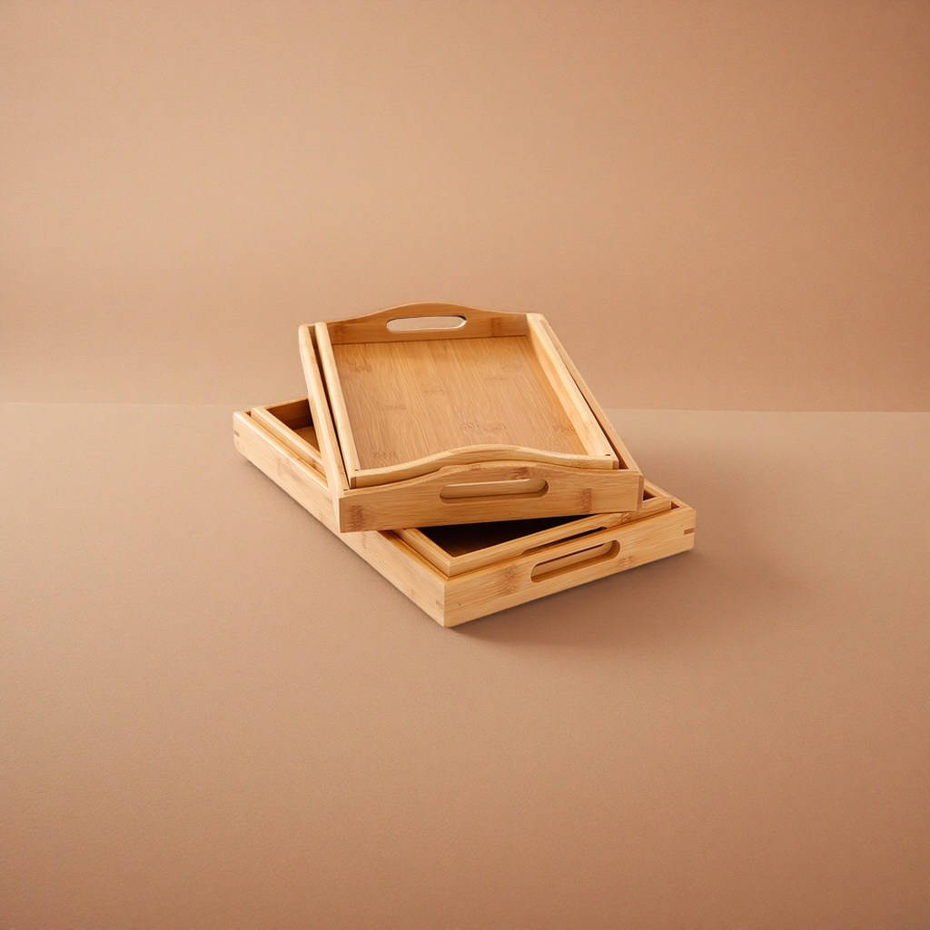 وتحتوي صينية خشبية صغيرة من الخشب الطبيعي المحتوي على الشاي، وهو نوع من الخشب الطبيعي Specification image