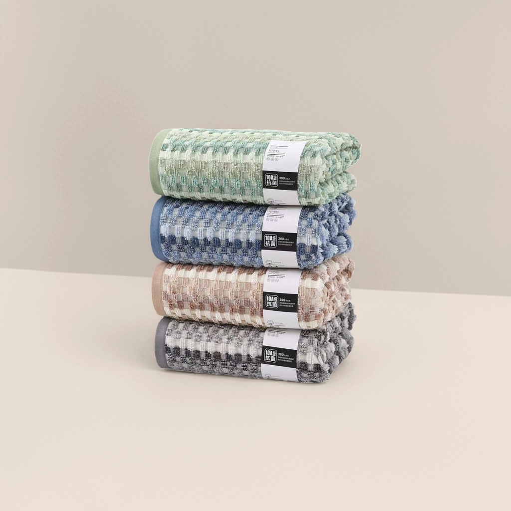 Pure cotton absorbent quick-drying towel 30x70cm thickened soft household bathroom towel Specification image