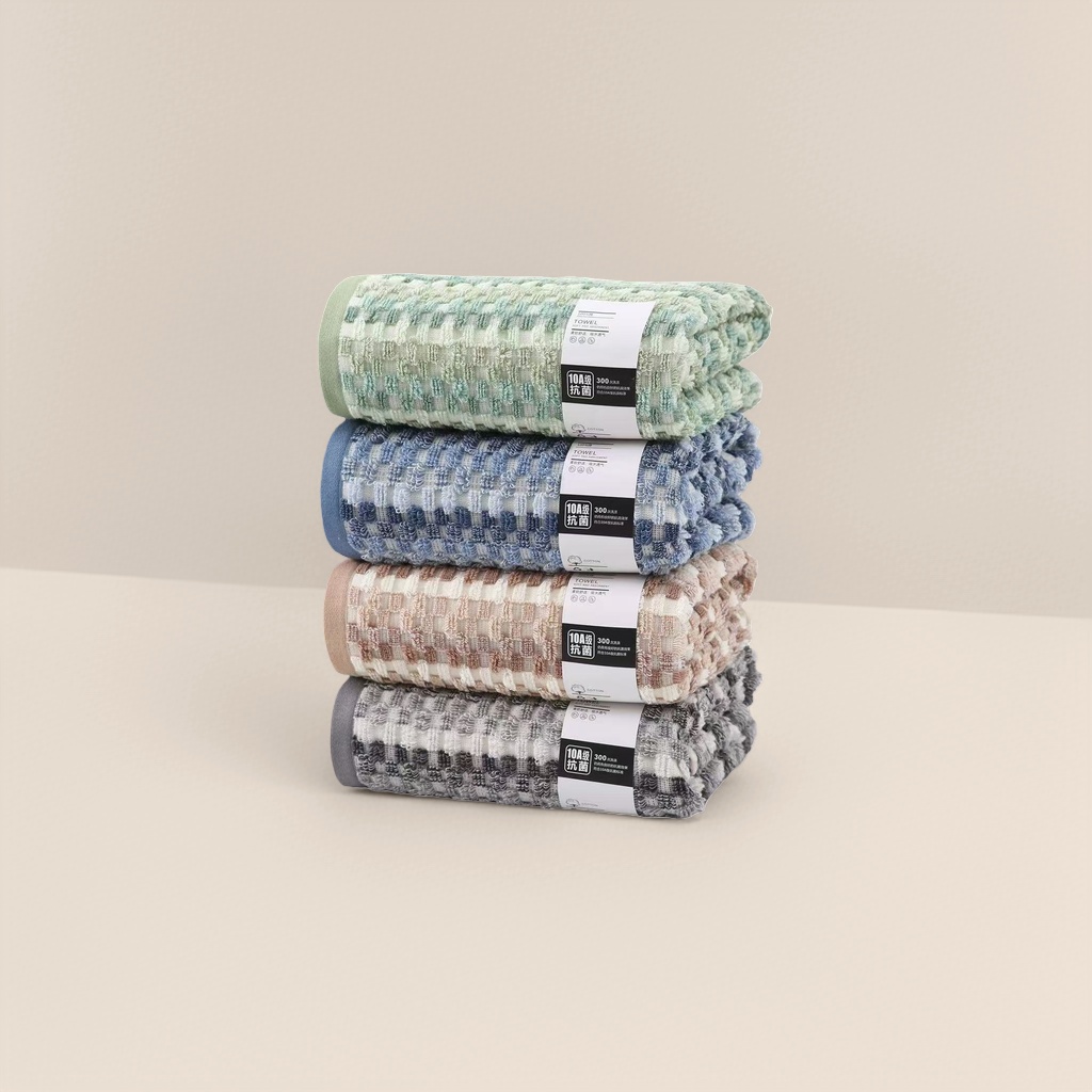 Pure cotton absorbent quick-drying towel 30x70cm thickened soft household bathroom towel details Picture