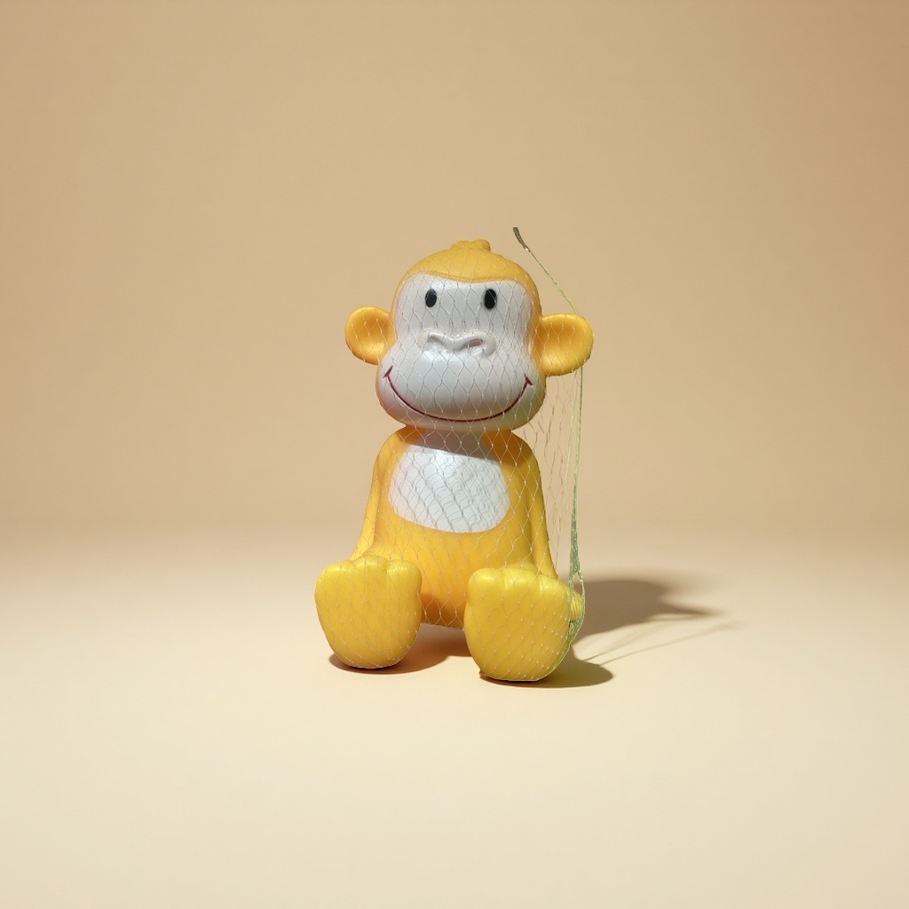 黄色猴子造型充气玩具 可爱卡通儿童室内装饰 inflatable