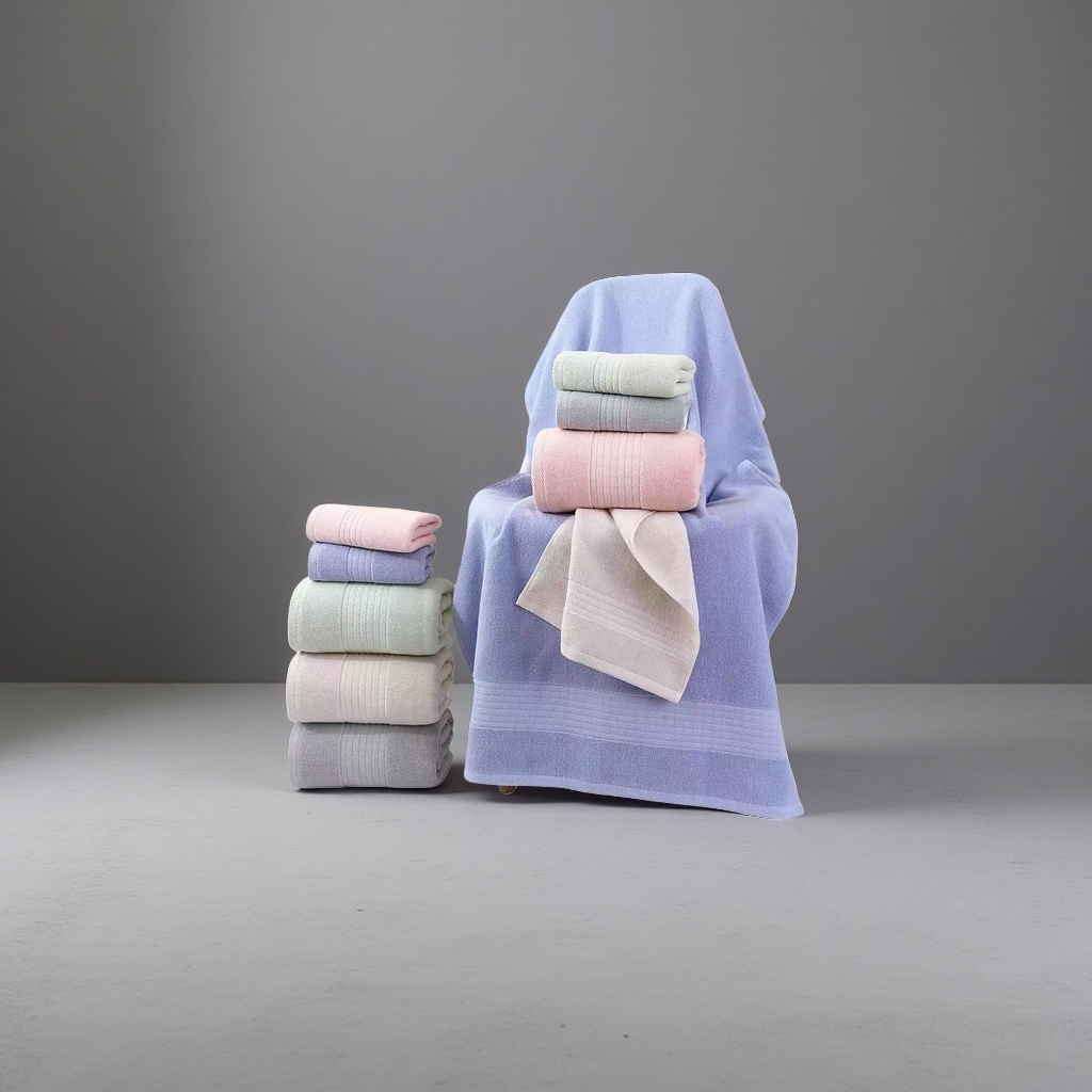 Soft towel, pure cotton absorbent quick-drying bath towel, household face towel, suitable for both men and women Specification image
