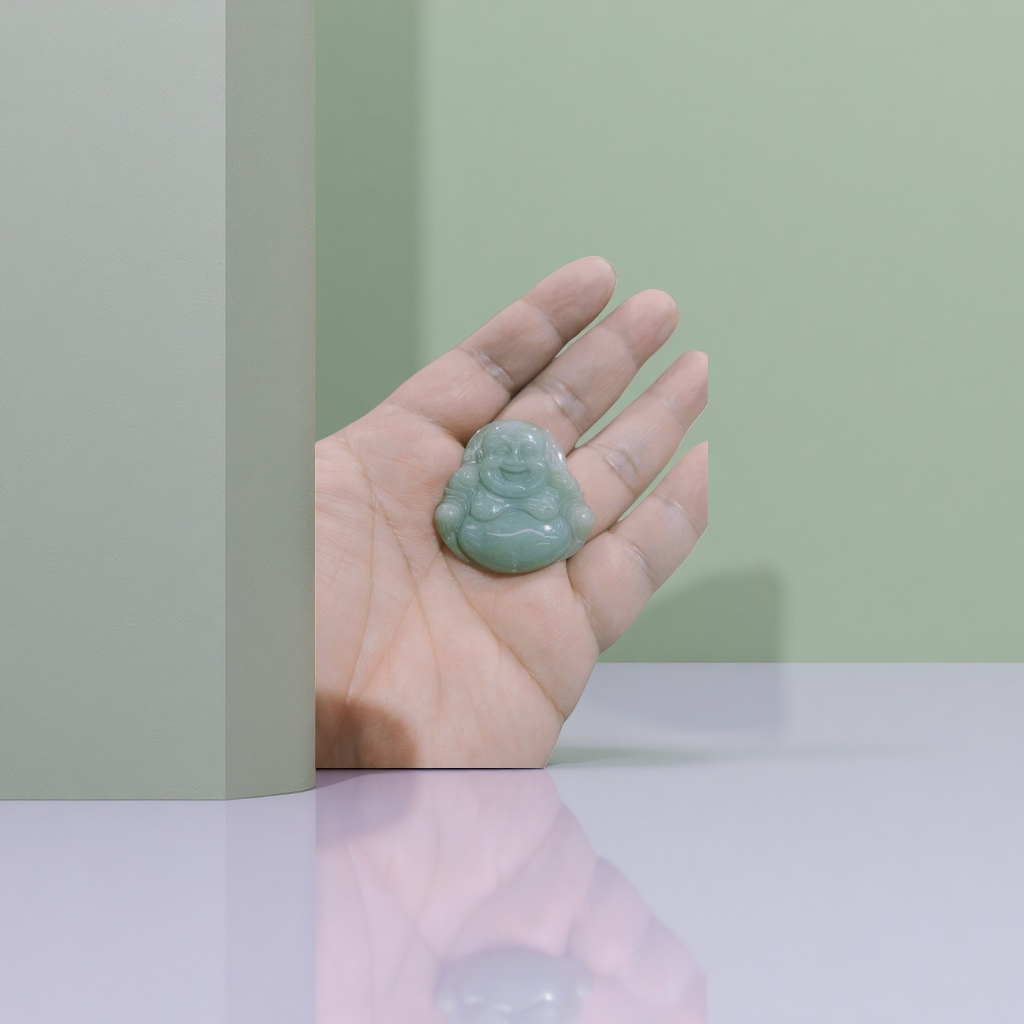 Natural jade carved Buddha statues, jade Buddha pendants, peace and good fortune pendants for men and women Application Scenario