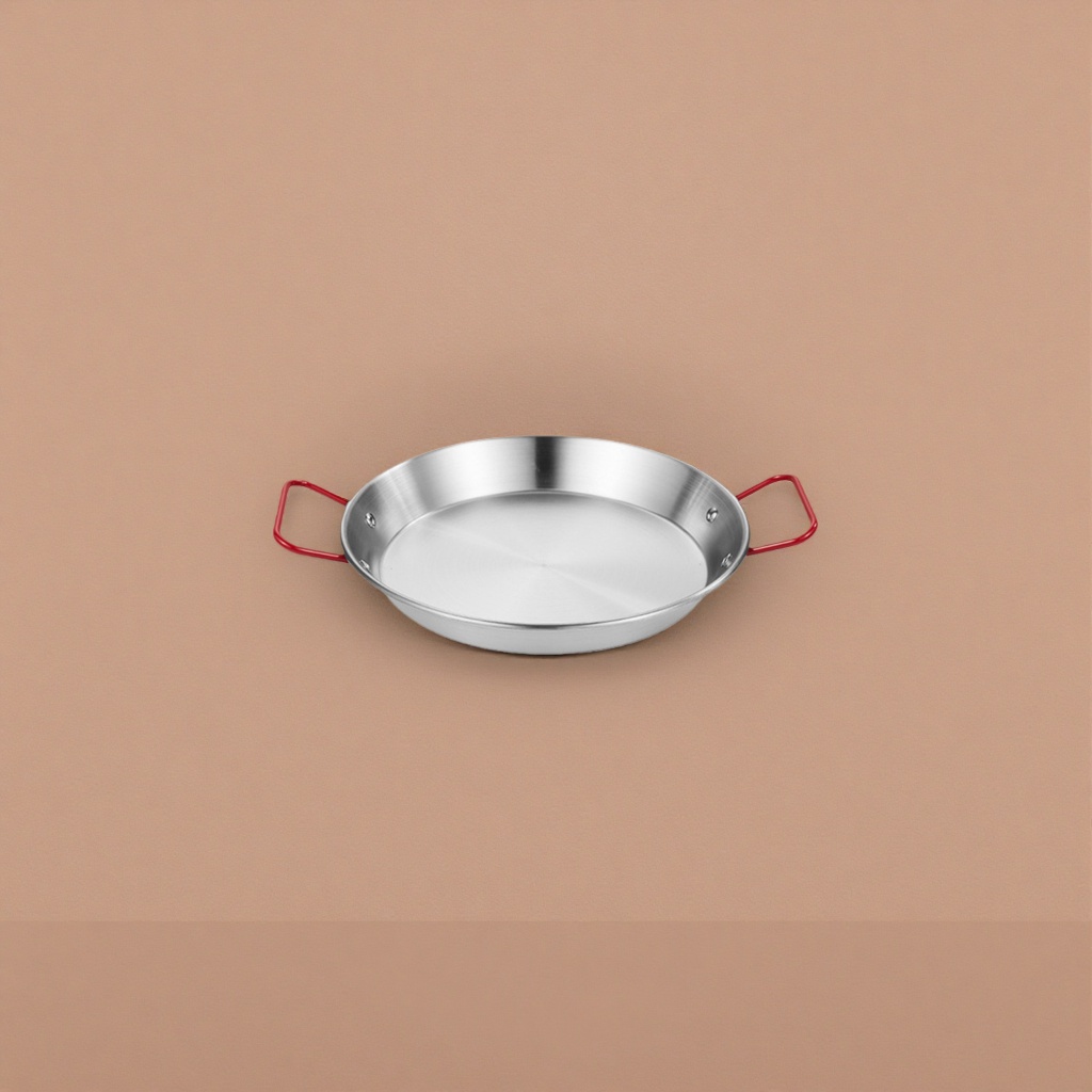 Stainless steel non-stick frying pan for household use, 28cm thickened composite bottom details Picture