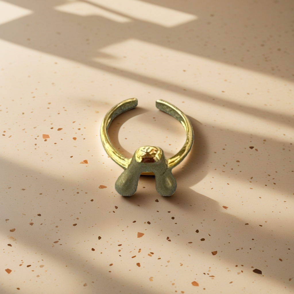 The golden ring is a fashionable and versatile lady's ring with a light luxury gold-plated electroplating process, suitable for daily commuting Application Scenario