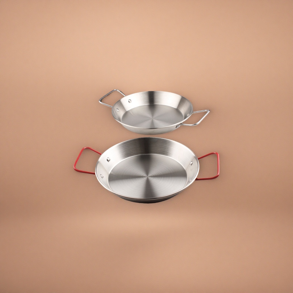Stainless steel flat-bottomed pan, household non-stick frying pan, thickened wear-resistant kitchen cookware Specification image