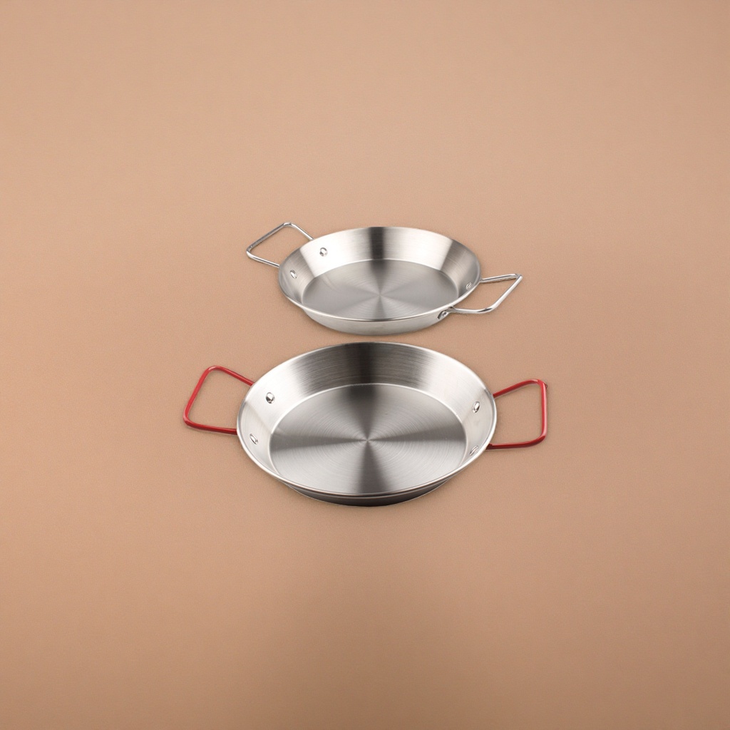 Stainless steel flat-bottomed pan, household non-stick frying pan, thickened wear-resistant kitchen cookware details Picture