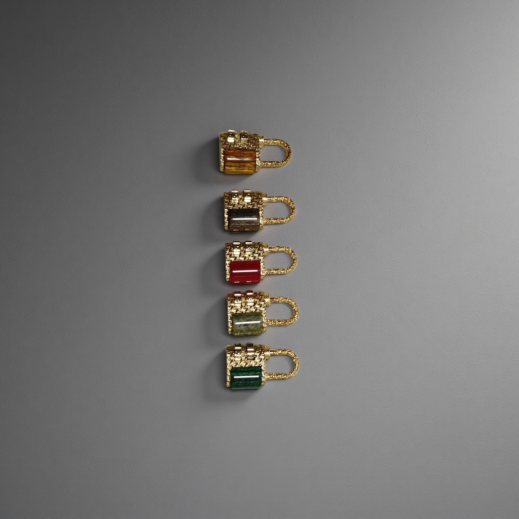 Decorative padlocks, fashionable and creative door curtains, wardrobe drawers, metal retro padlocks Specification image