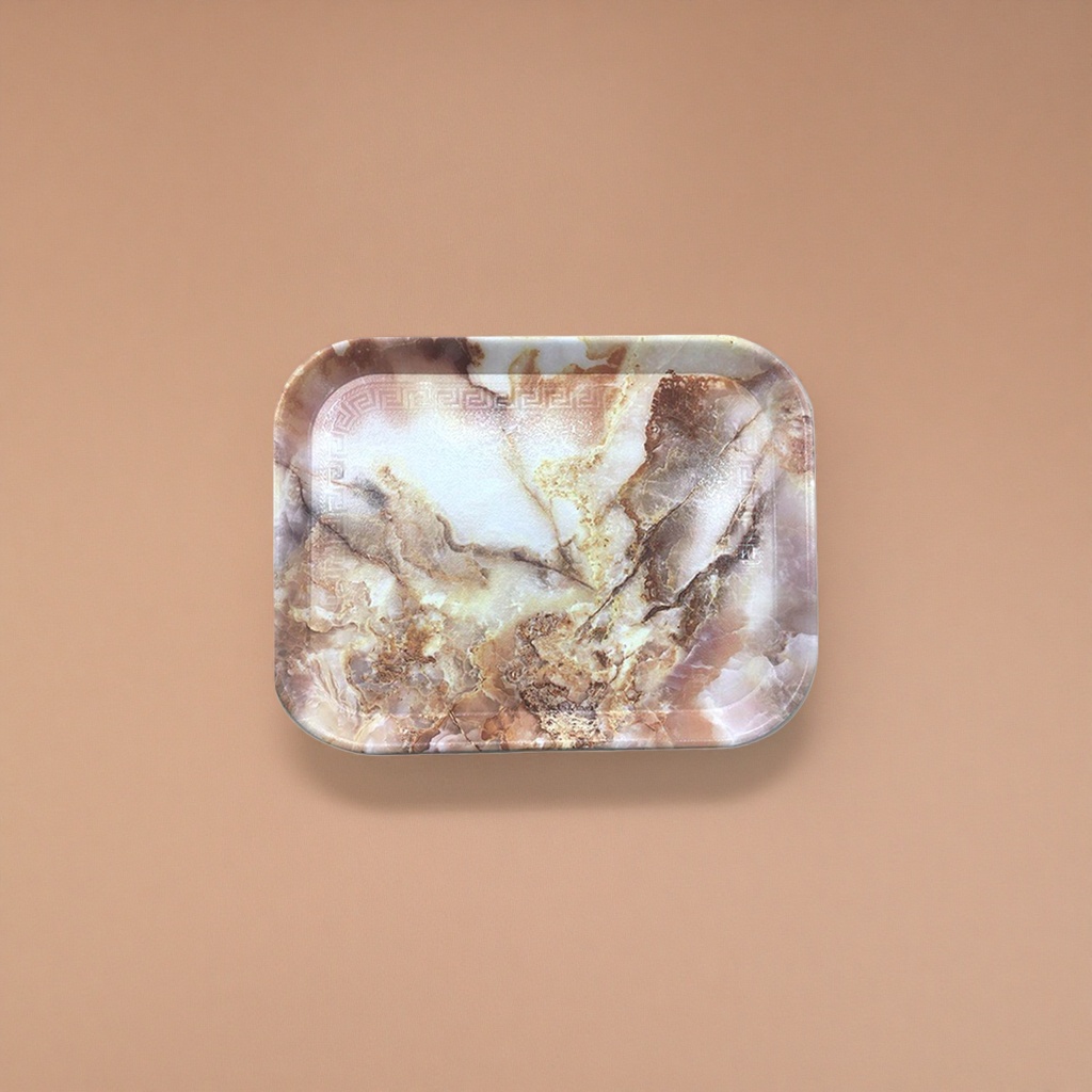 Marble-textured tray for home storage, dining table and coffee table ornaments, marble-textured tray Application Scenario