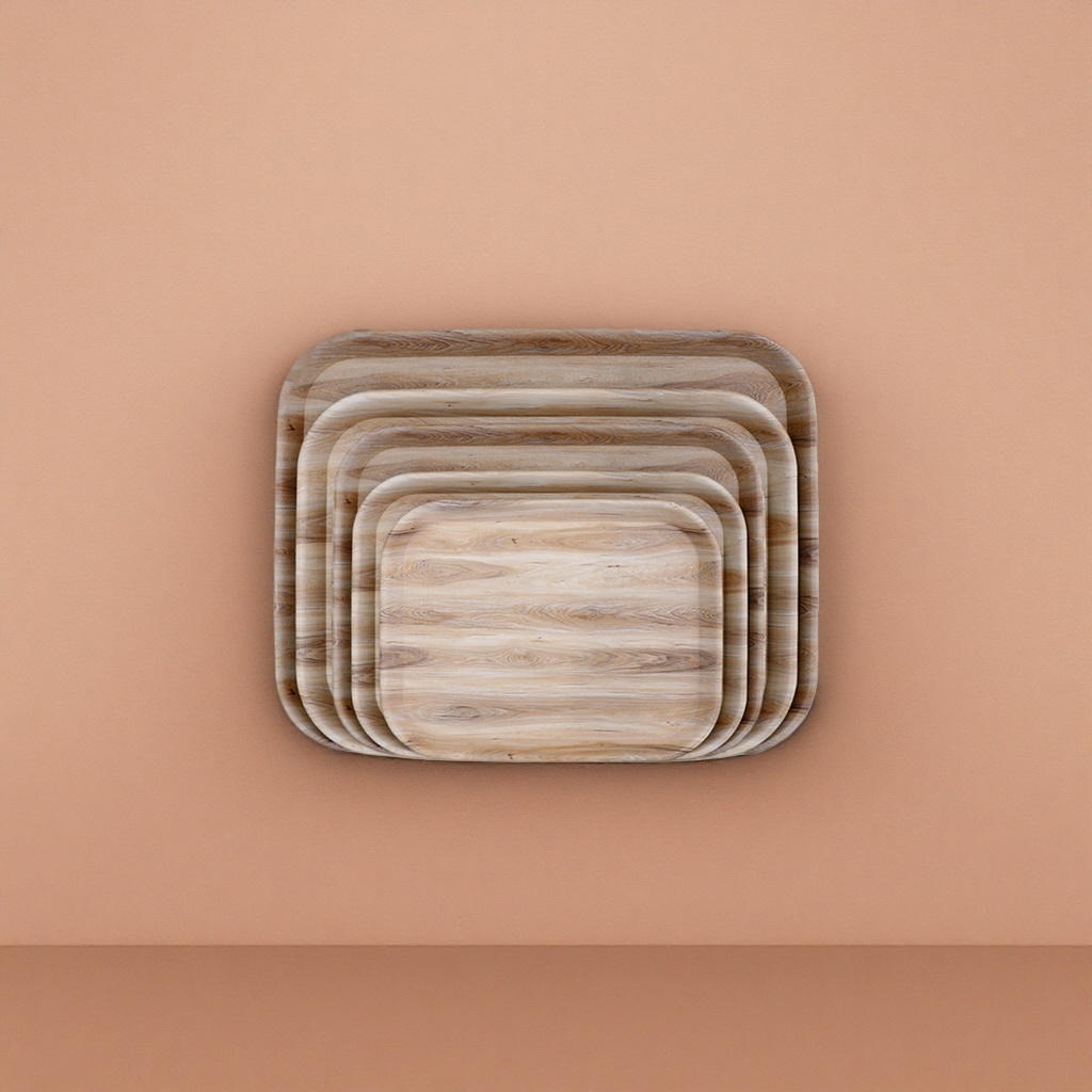 Rectangle Serving Tray, Nordic style living room coffee table storage tray details Picture