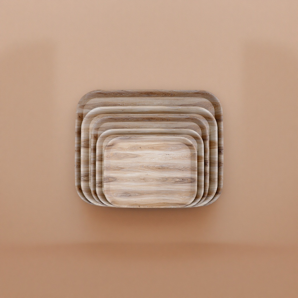 Rectangle Serving Tray, Nordic style living room coffee table storage tray Application Scenario