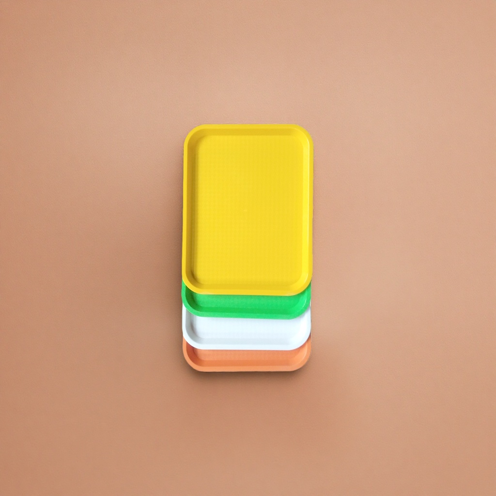 The main body of the colored plastic pallet is thickened and anti-slip for storing and organizing household kitchenware Specification image