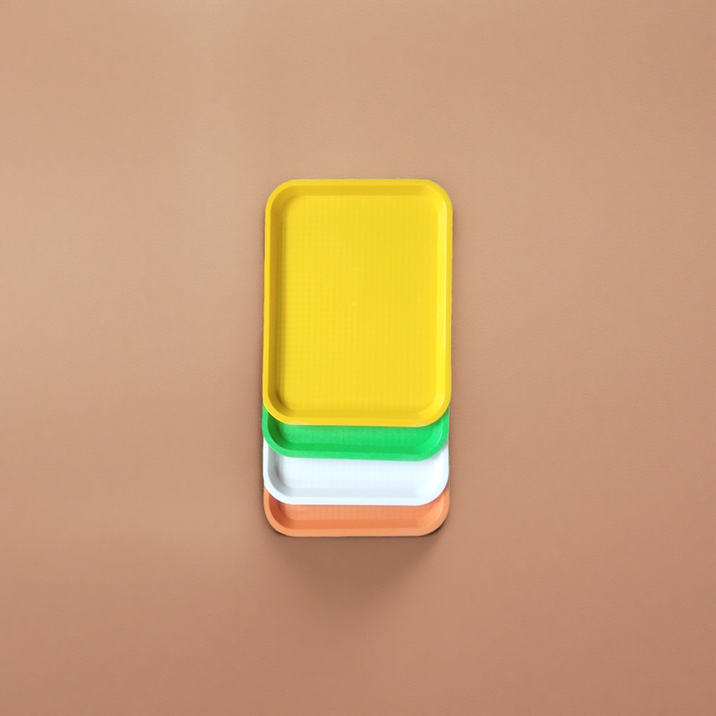 The main body of the colored plastic pallet is thickened and anti-slip for storing and organizing household kitchenware details Picture