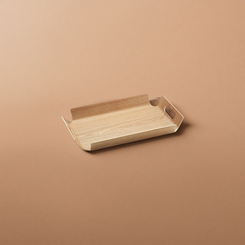 Solid wood wooden tray, living room coffee table storage plate, Nordic minimalist style home products Application Scenario
