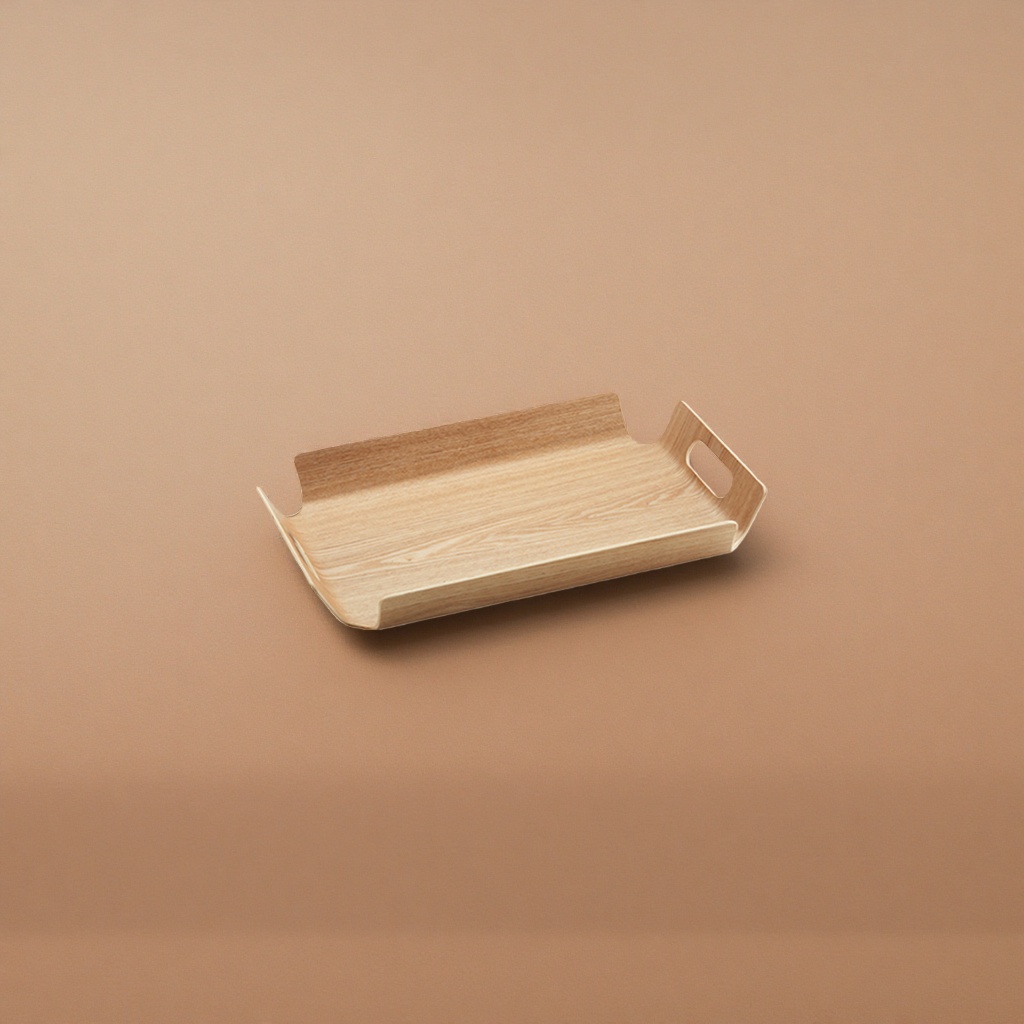 Solid wood wooden tray, living room coffee table storage plate, Nordic minimalist style home products details Picture