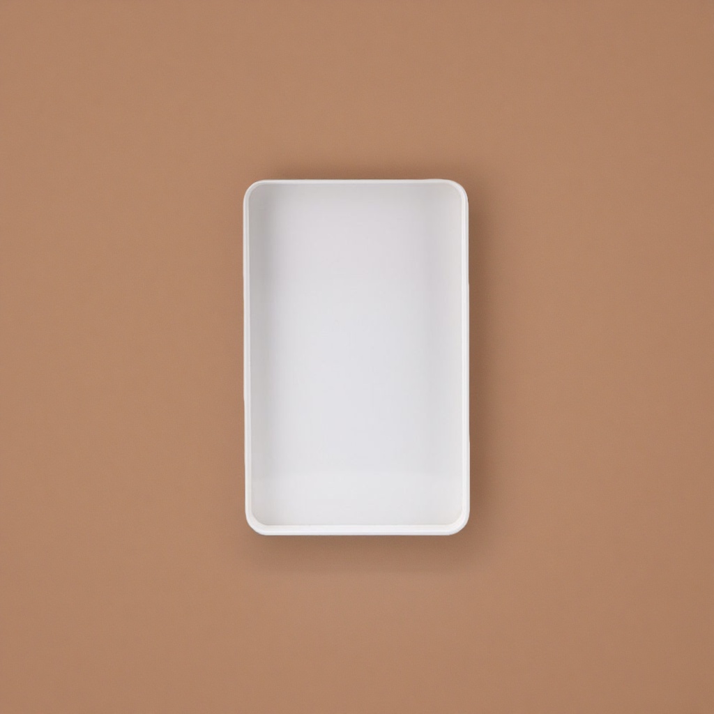 White rectangular tray for kitchen storage, tableware arrangement, household heat-resistant and anti-slip large size Application Scenario