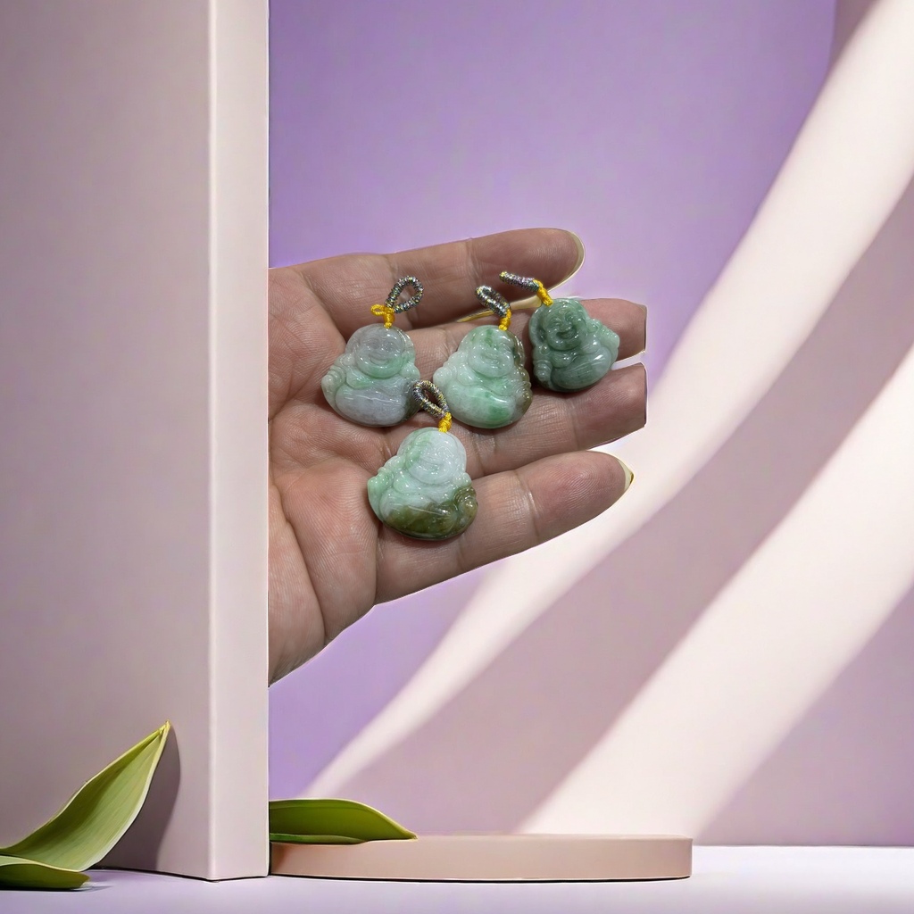 Natural jade Buddha pendant for men and women, a jade pendant for peace and good fortune Application Scenario