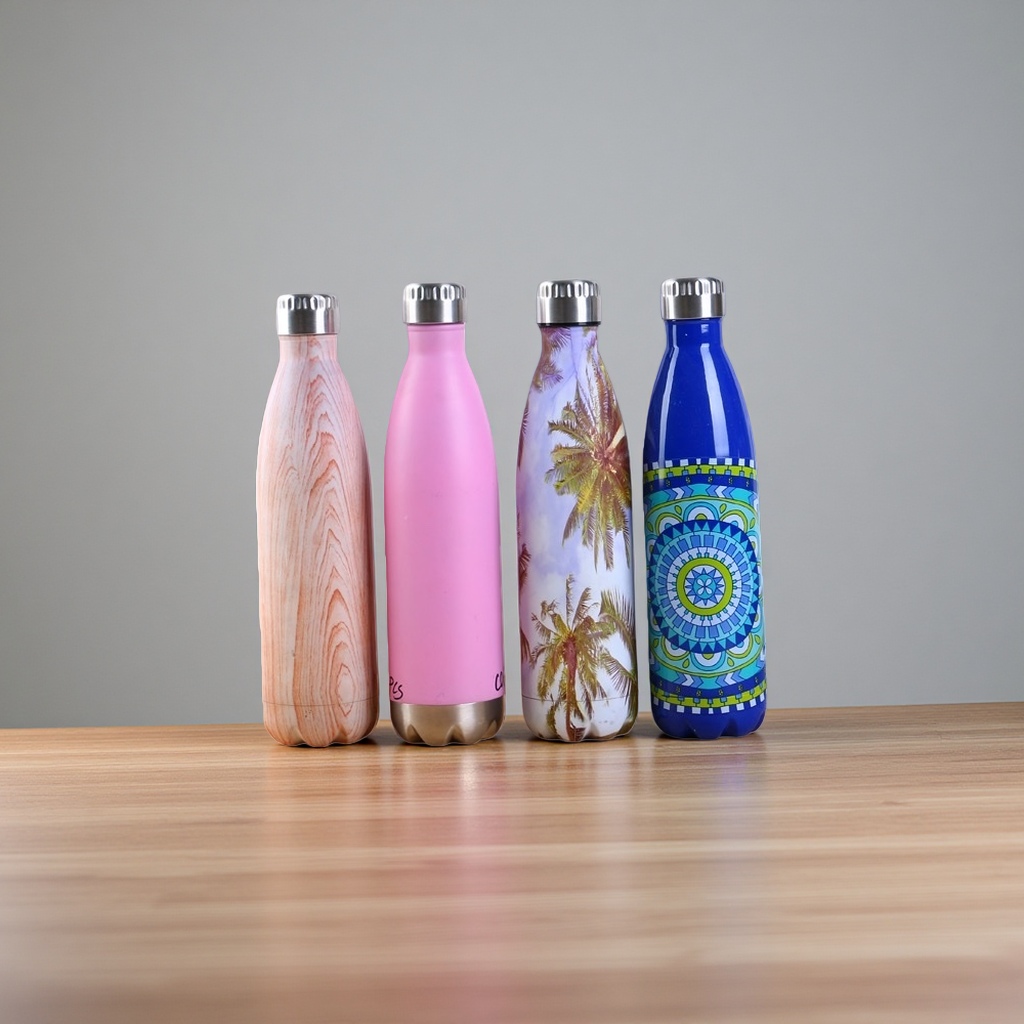Colorful patterned insulated water bottle, 304 stainless steel vacuum insulated large-capacity portable water bottle Application Scenario
