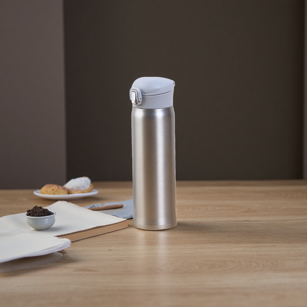 Stainless steel insulated cup 500ml vacuum heat insulation, cold and heat preservation portable water cup