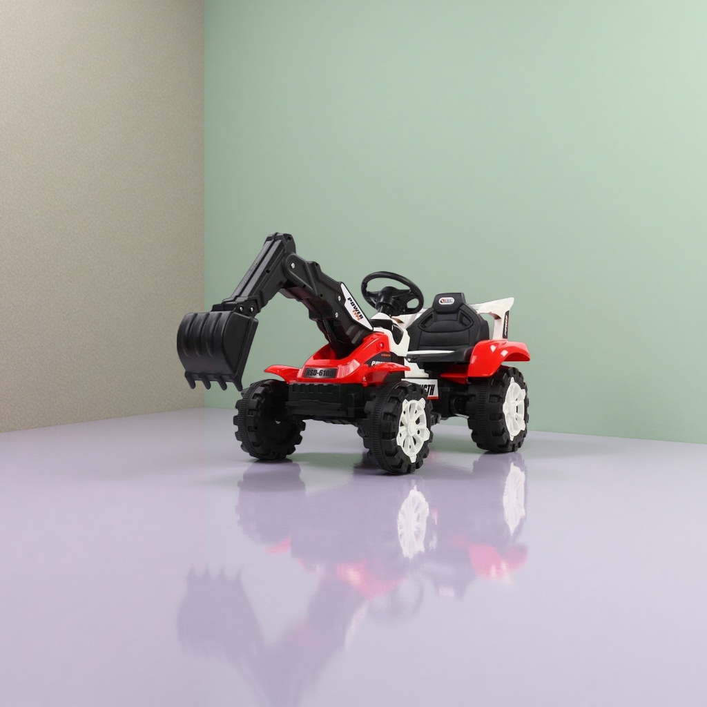 Children's educational toy excavator engineering vehicle model, movable simulation of digging details Picture