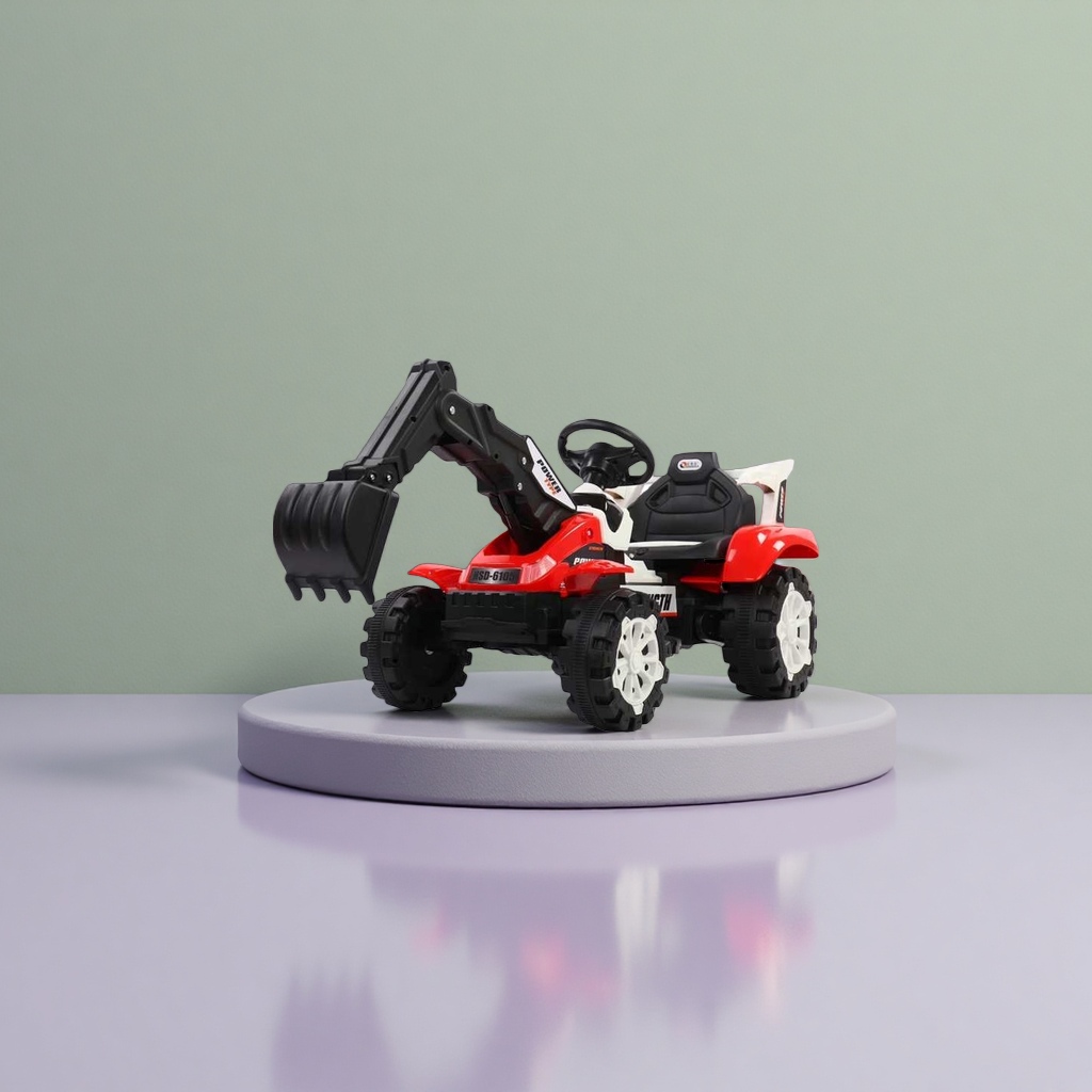 Children's educational toy excavator engineering vehicle model, movable simulation of digging Specification image