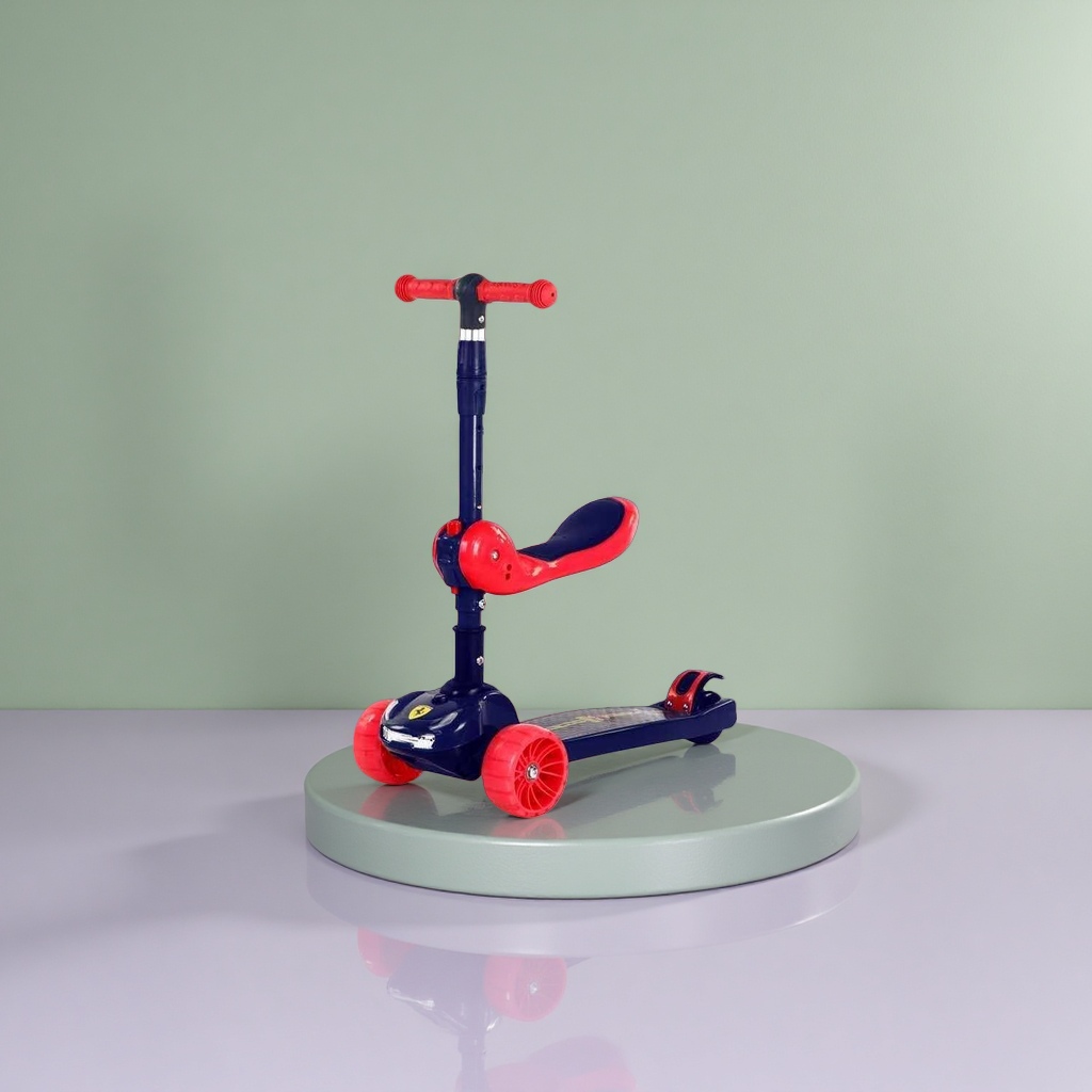 A foldable portable children's three-in-one scooter for learning to walk details Picture