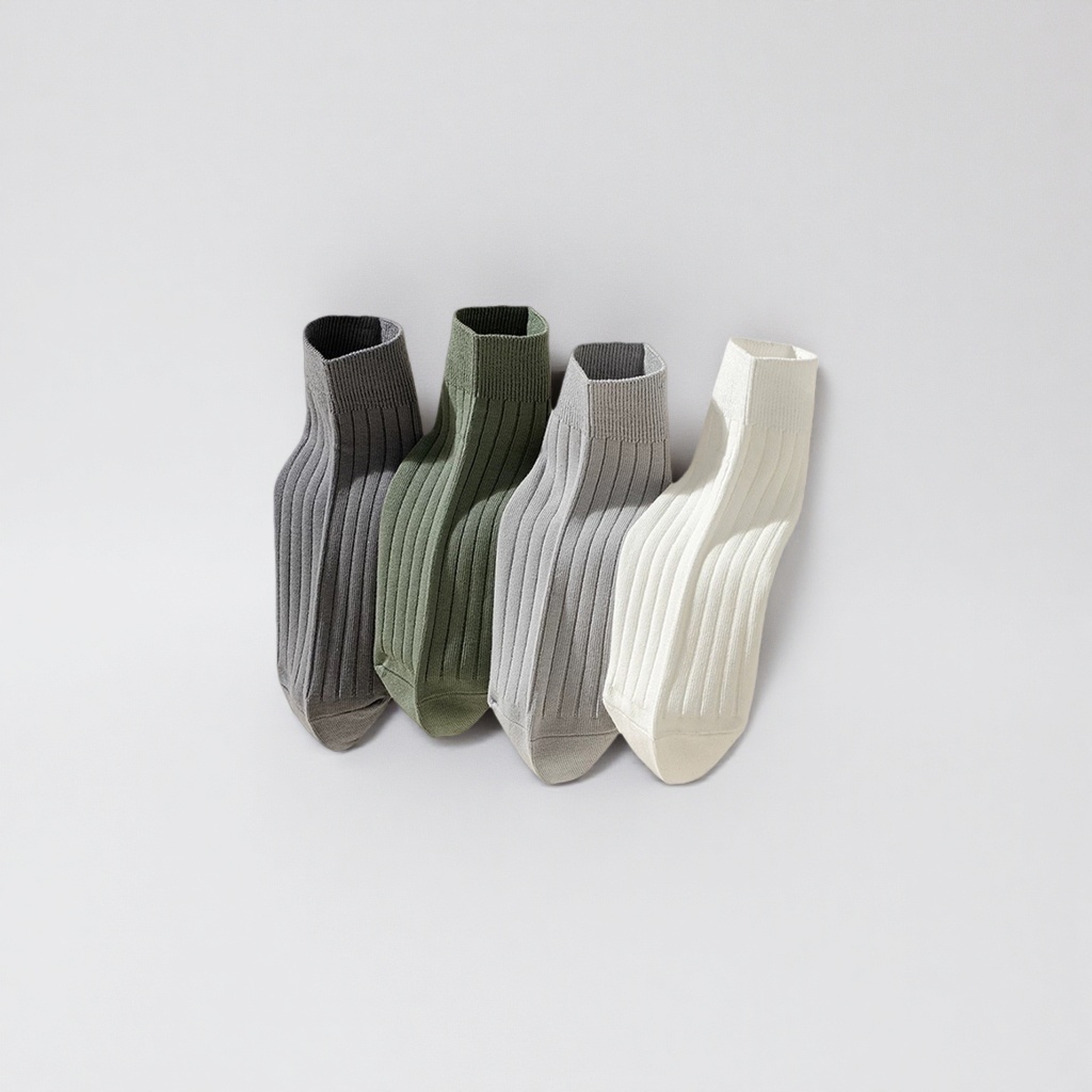 Double knitted inner and outer all-cotton socks details Picture
