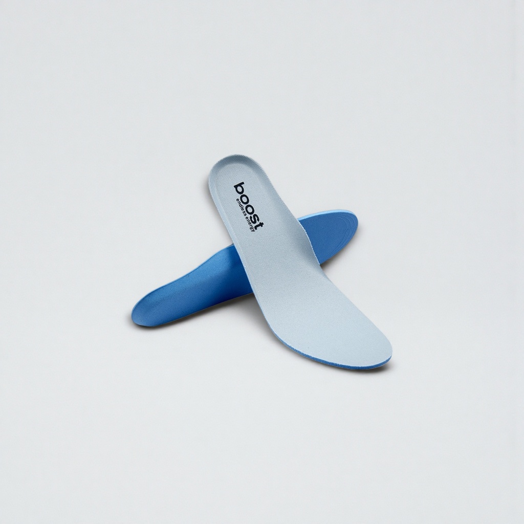 Blue breathable and anti-slip insoles, suitable for both men and women, comfortable and shock-absorbing, with 3D stereoscopic cutting Specification image