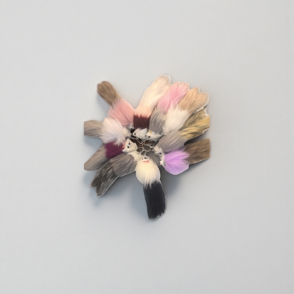 Cute plush mouse pendant, adorable plush toy, cute keychain, car bag hanger details Picture