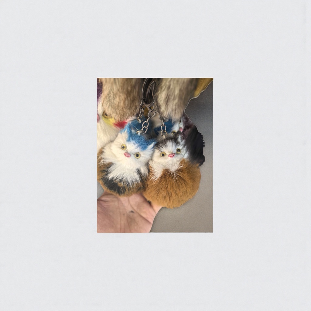 毛绒玩具猫形挂件可爱萌系卧室车载钥匙扣装饰