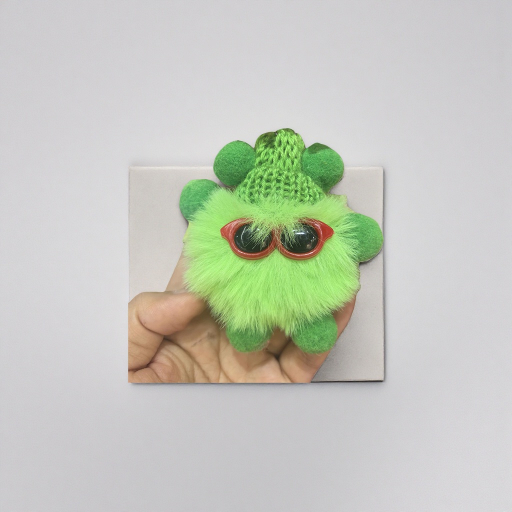 Green plush toys, cute cartoon dolls, stuffed toys, plush pillows, children's gifts details Picture