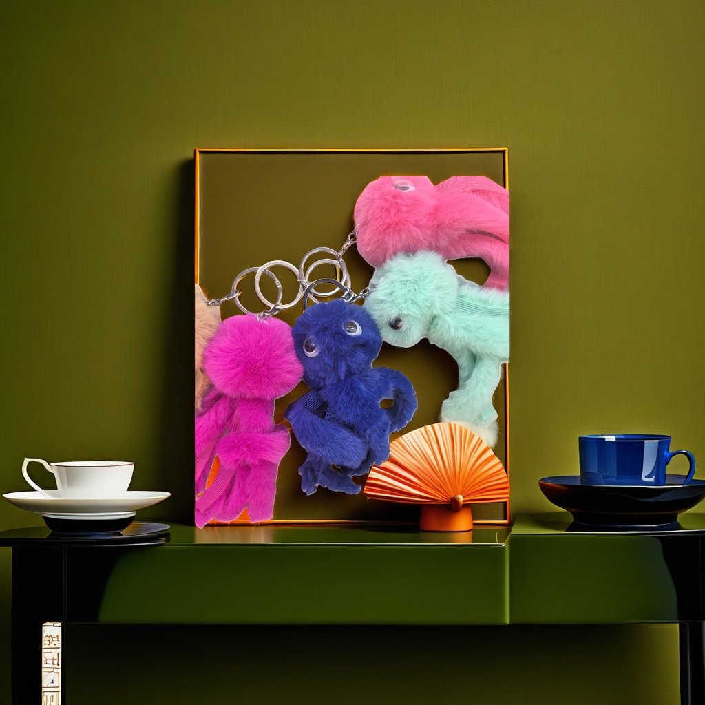 Cute and soft plush toy octopus pendant for bedroom car decoration Application Scenario
