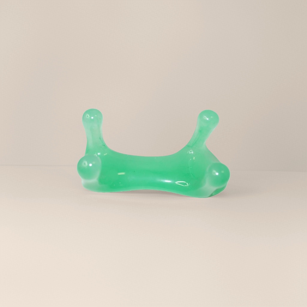 The main body of the green plastic stool is portable, foldable, lightweight, stable in load-bearing, simple and modern