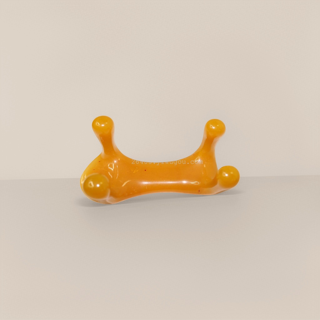 The orange plastic stool with a thickened main body is a stable household children's seat Specification image