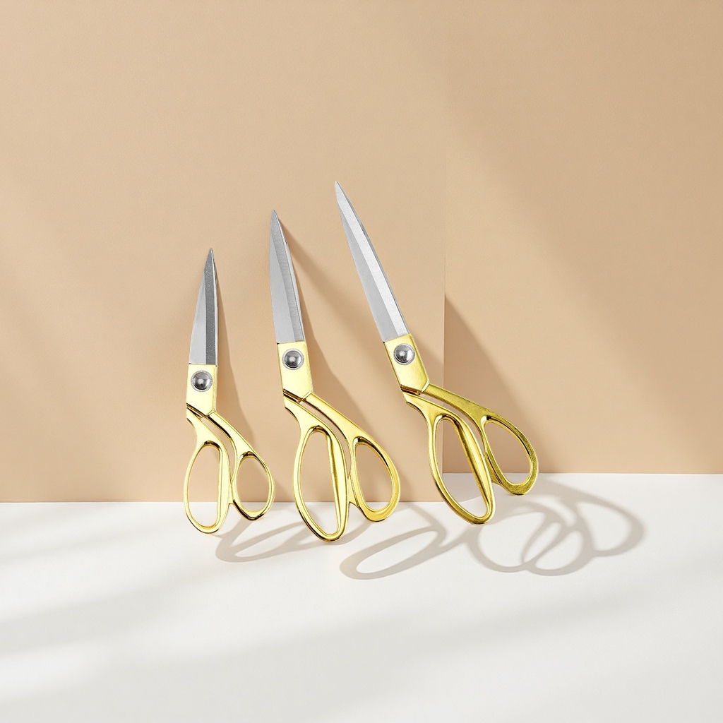 Professional-grade zinc alloy tailor scissors, sharp and durable for household fabric cutting